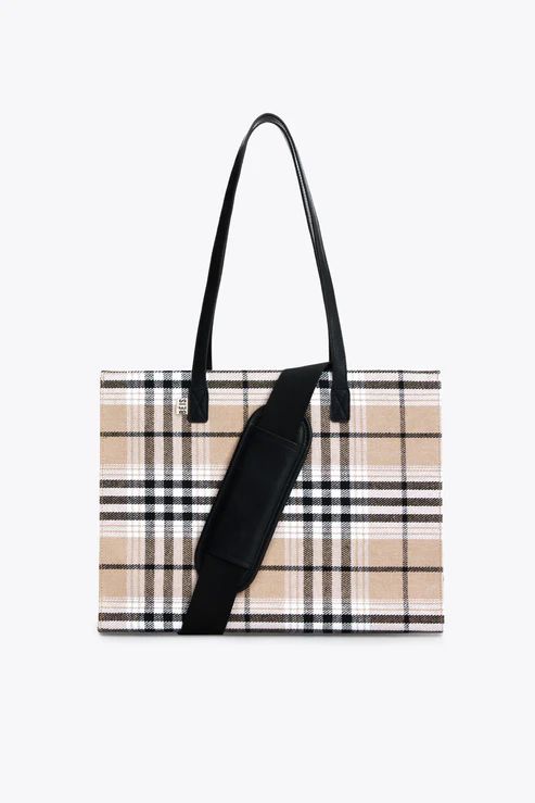 Beis | The Work Tote in Plaid-Plaid